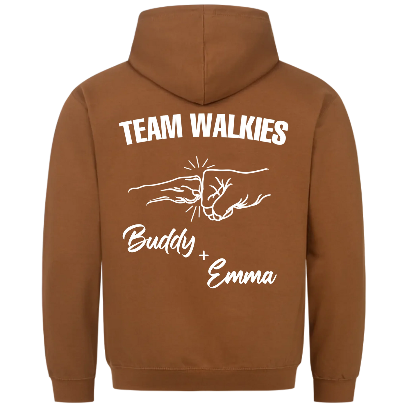 Team Walkies – Personalized Premium Hoodie with Custom Backprint