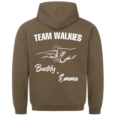 Team Walkies – Personalized Premium Hoodie with Custom Backprint