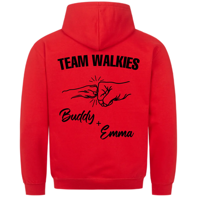 Team Walkies – Personalized Premium Hoodie with Custom Backprint