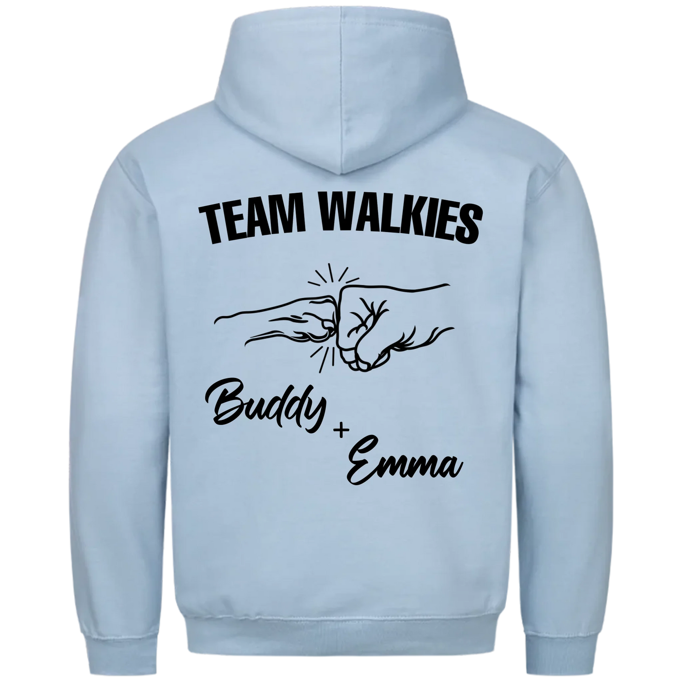Team Walkies – Personalized Premium Hoodie with Custom Backprint