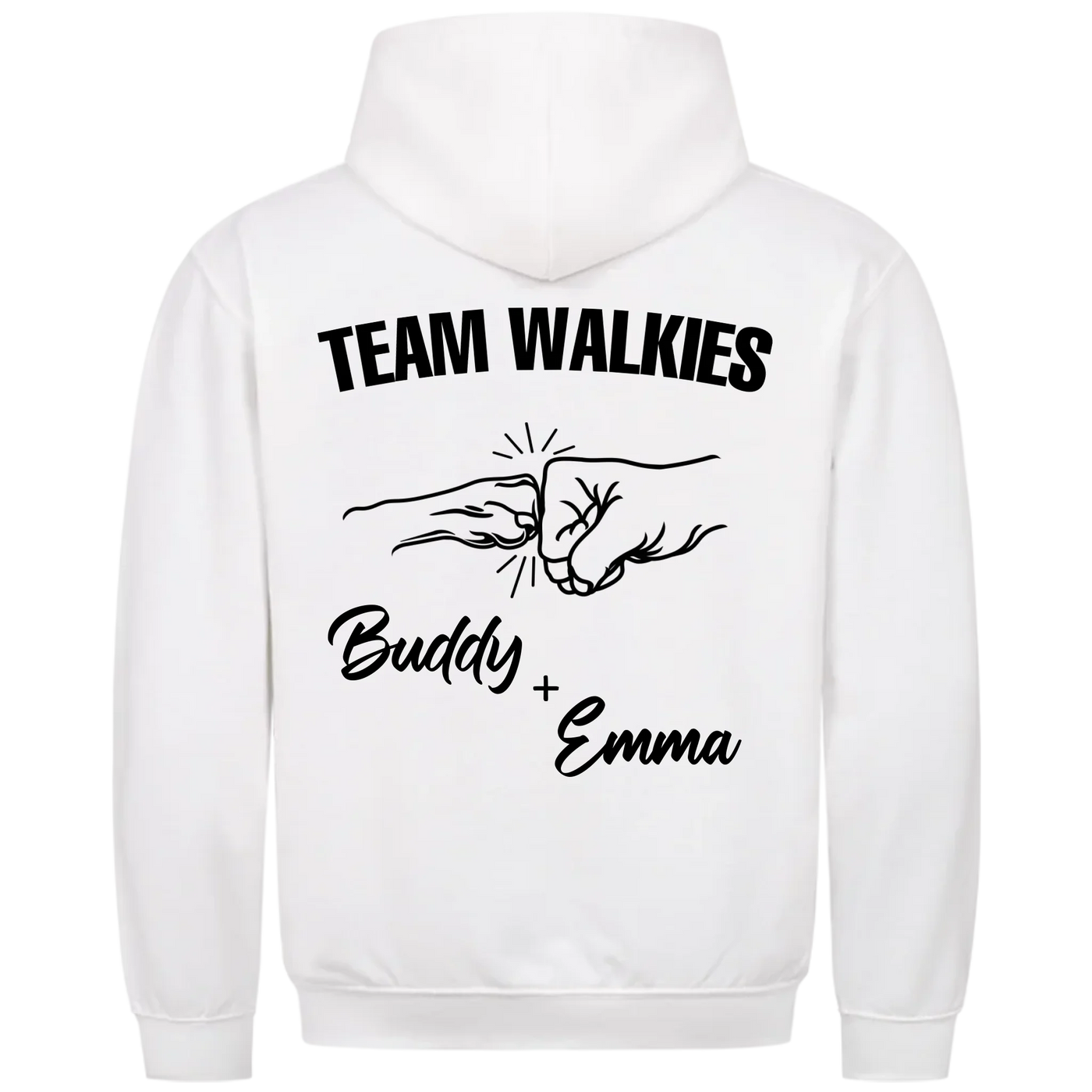 Team Walkies – Personalized Premium Hoodie with Custom Backprint