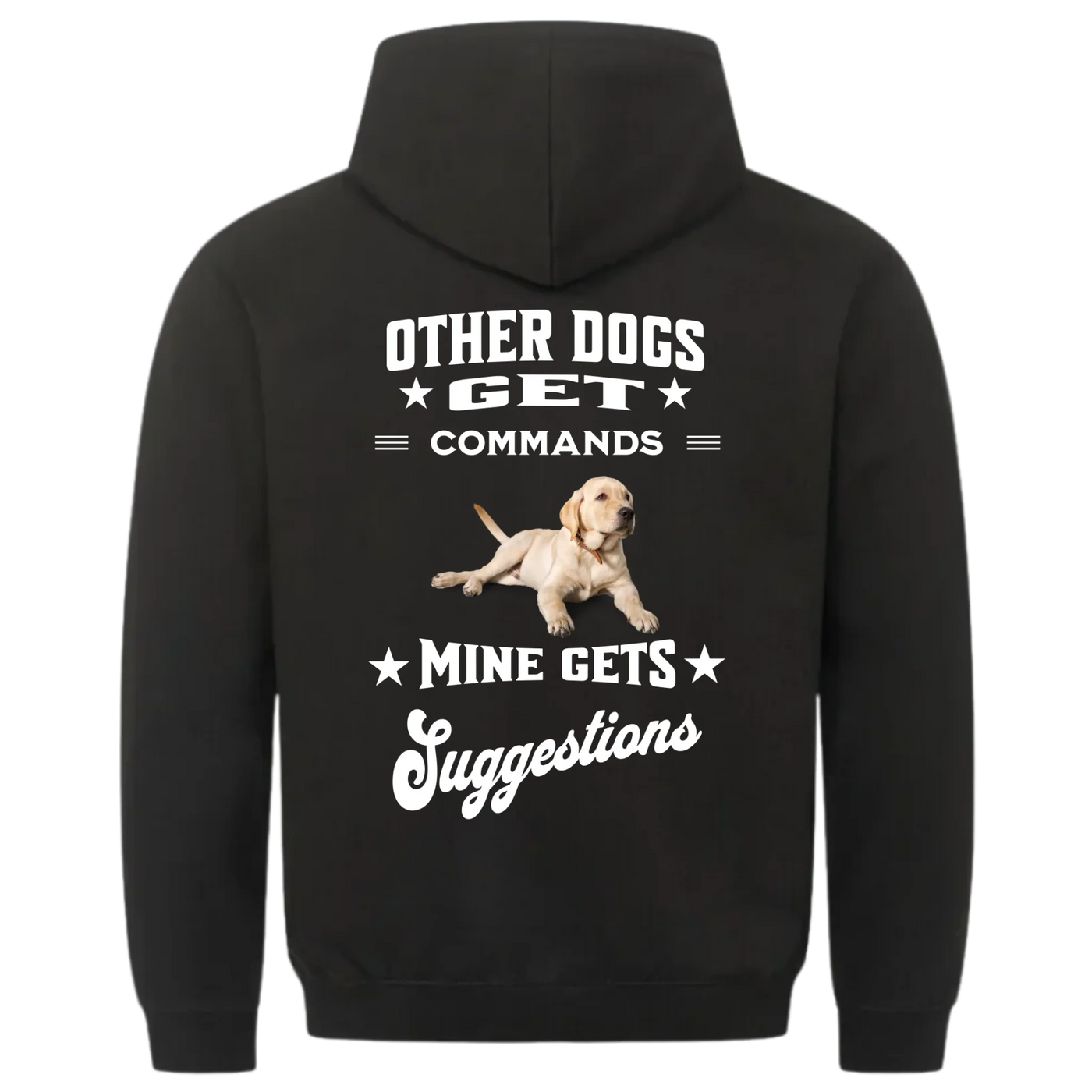 Other Dogs Get Commands – Personalized Unisex Hoodie with Custom Backprint
