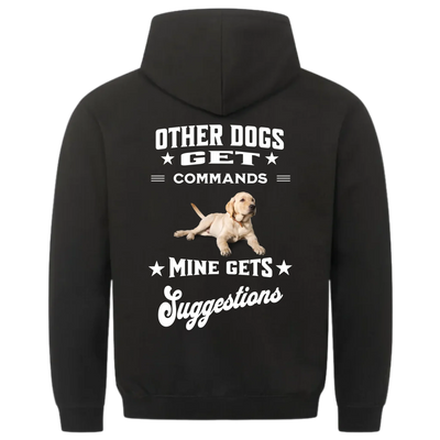 Other Dogs Get Commands – Personalized Unisex Hoodie with Custom Backprint
