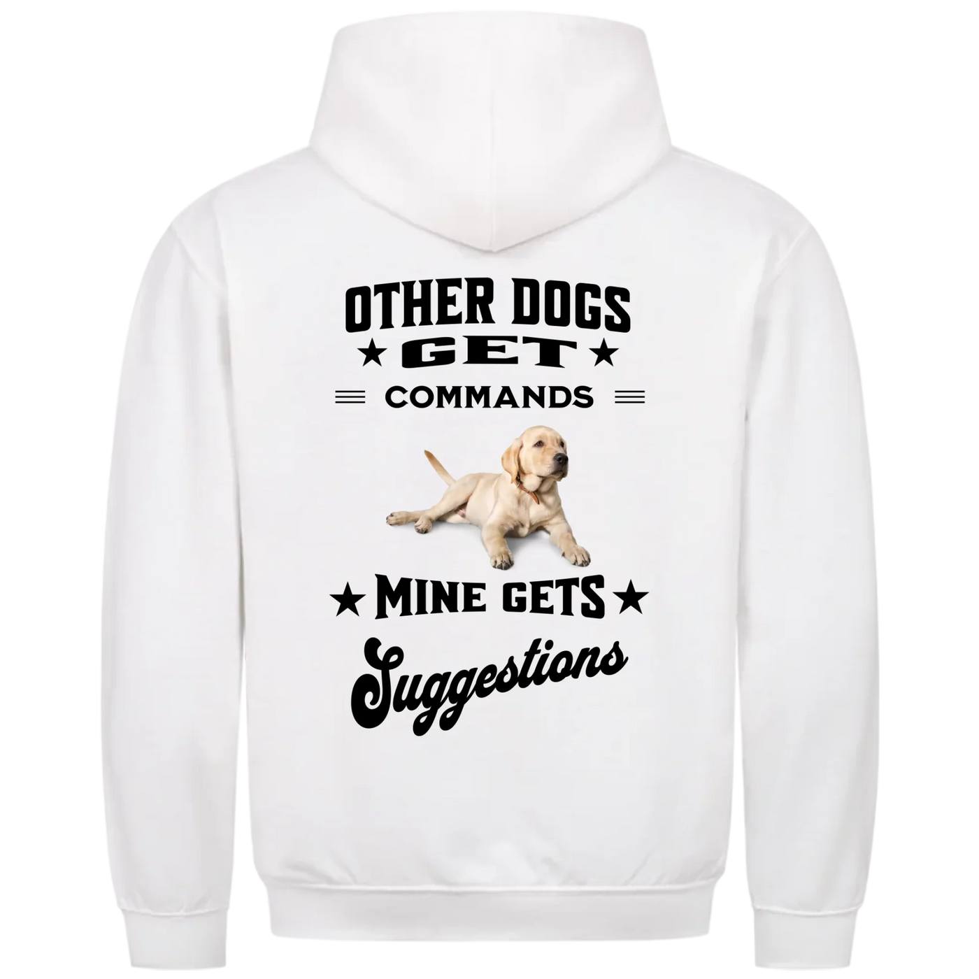 Other Dogs Get Commands – Personalized Unisex Hoodie with Custom Backprint