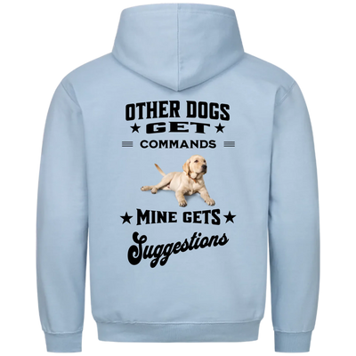 Other Dogs Get Commands – Personalized Unisex Hoodie with Custom Backprint
