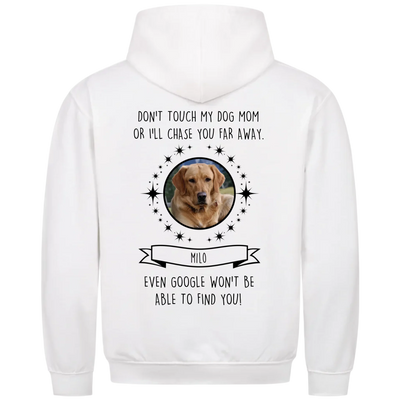 Don't touch my Dog Mom / Dog Dad – Personalized Unisex Hoodie with Custom Backprint