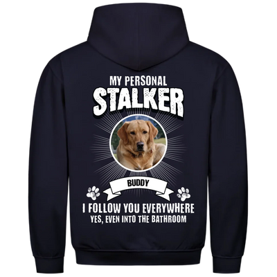 My Personal Stalker – Personalized Premium Hoodie with Custom Backprint
