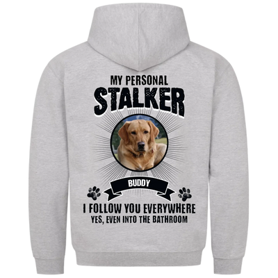 My Personal Stalker – Personalized Premium Hoodie with Custom Backprint