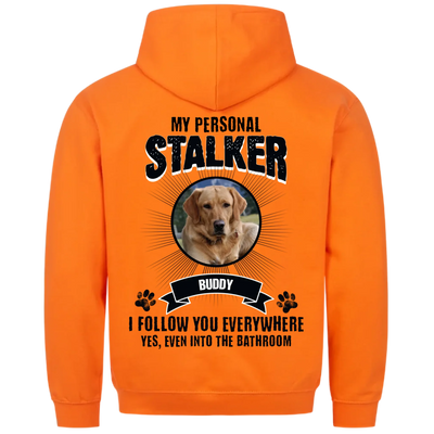 My Personal Stalker – Personalized Premium Hoodie with Custom Backprint