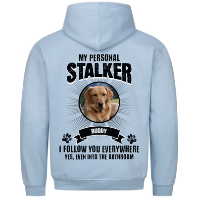 My Personal Stalker – Personalized Premium Hoodie with Custom Backprint