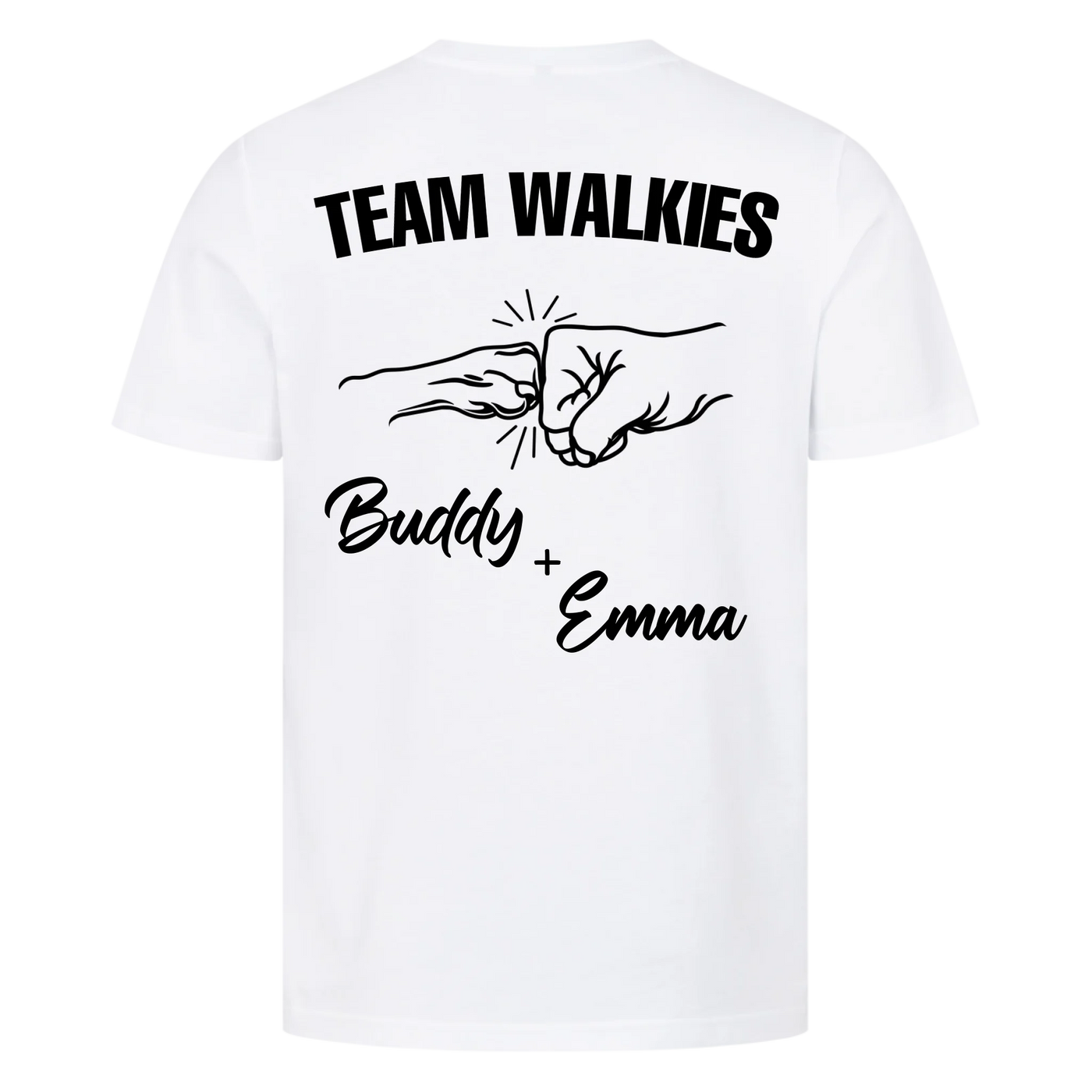 Team Walkies – Personalized Premium T-Shirt with Custom Backprint
