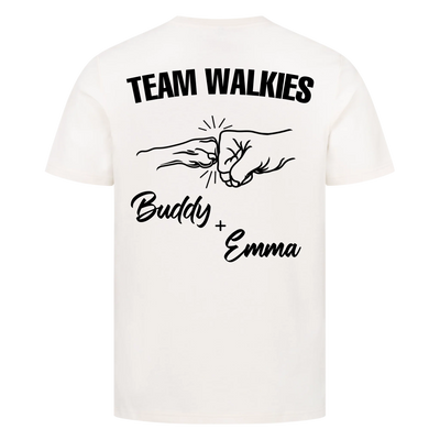Team Walkies – Personalized Premium T-Shirt with Custom Backprint