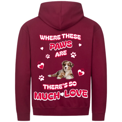 MP Zipper Hoodie burgundy back 2048 x 2048px