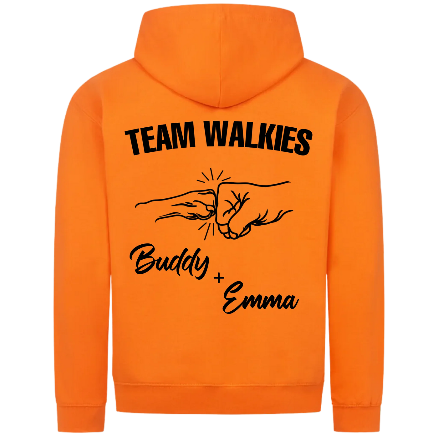 Team Walkies – Personalized Premium Zipper Hoodie with Custom Backprint