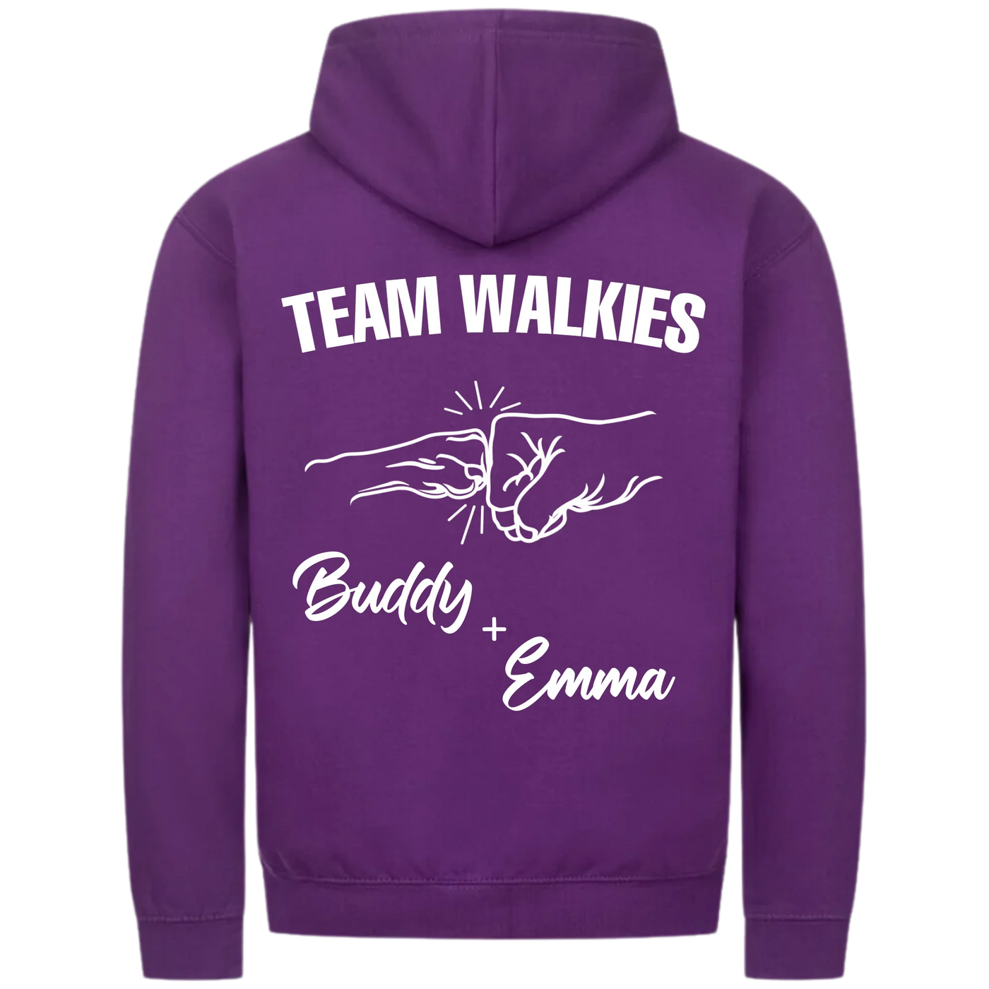 Team Walkies – Personalized Premium Zipper Hoodie with Custom Backprint