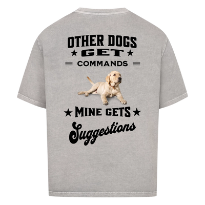 Other Dogs Get Commands – Personalized Oversized Shirt with Custom Backprint